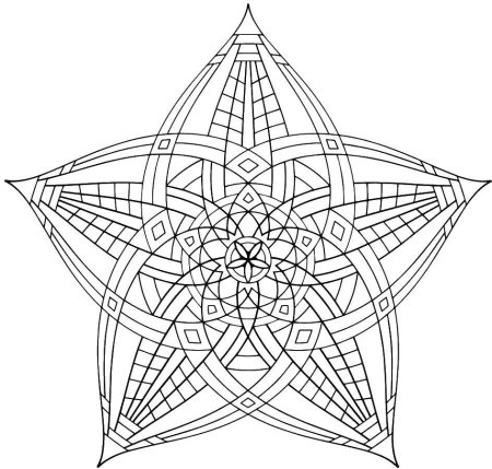 Геометрические мандалы для раскрашивания