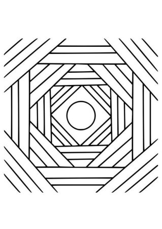Раскраски антистресс легкие геометрические