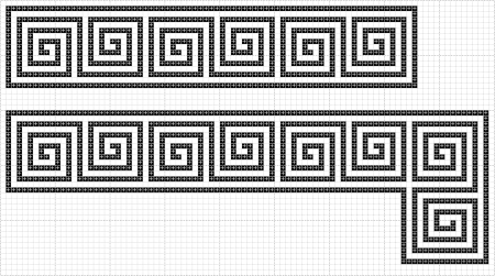 Древнегреческий узор Меандр