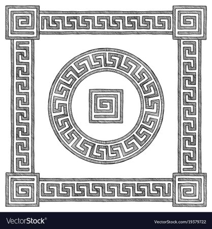 Критская волна орнамент древней Греции