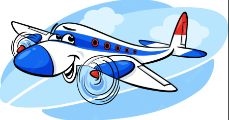 Самолет детский с глазками