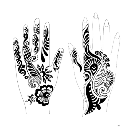 Узоры на руке легкие