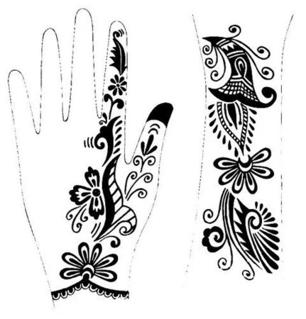 Мехенди на руке эскизы для начинающих пошагово узоры