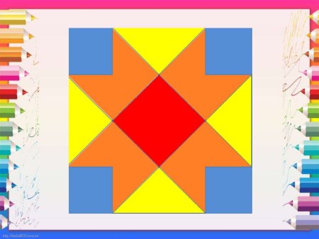 Геометрический узор в квадрате