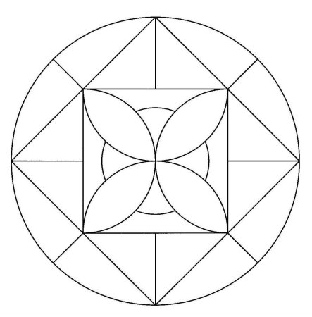 Геометрический узор в круге