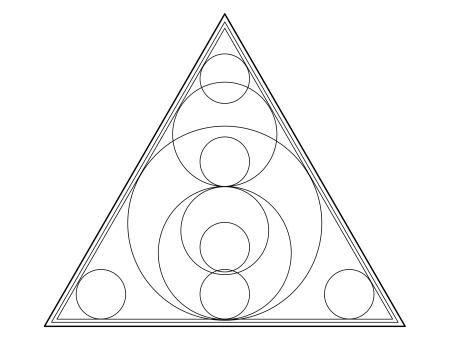 Фрактал из геометрических фигур