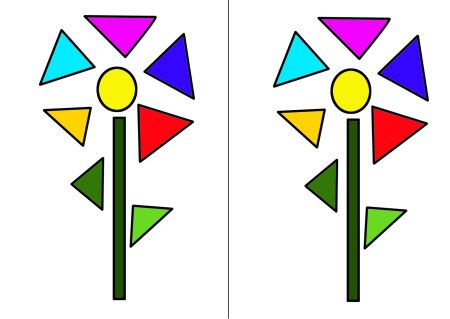 Цветочек из геометрических фигур