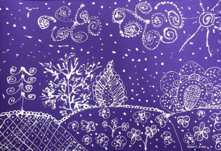 Зимние узоры рисунки для детей