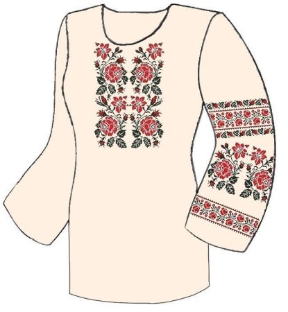 Платье с орнаментом рисунок