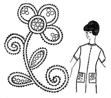 Орнаменты вышивки шнуром