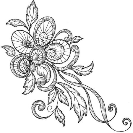 Узоры для вышивки гладью