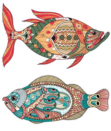 Стилизованные рыбы