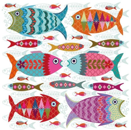 Стилизованные рыбы