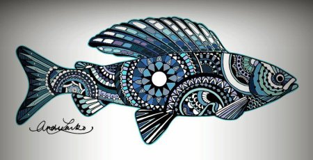 Рыба стилизованная декоративная