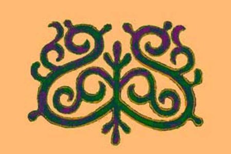 Лировидный орнамент в Якутской