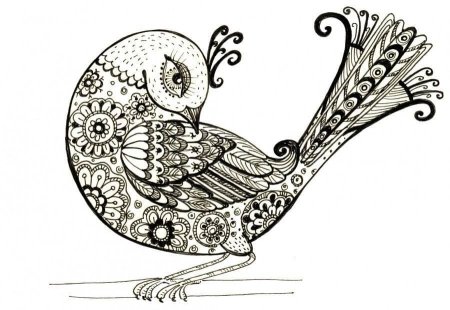 Декоративные птицы орнамент
