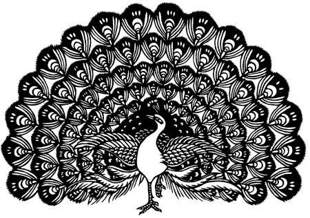 Павлин стилизация