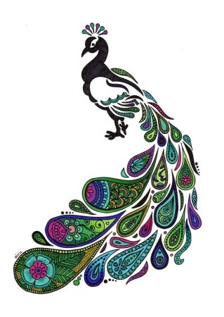 Стилизованные Павлины