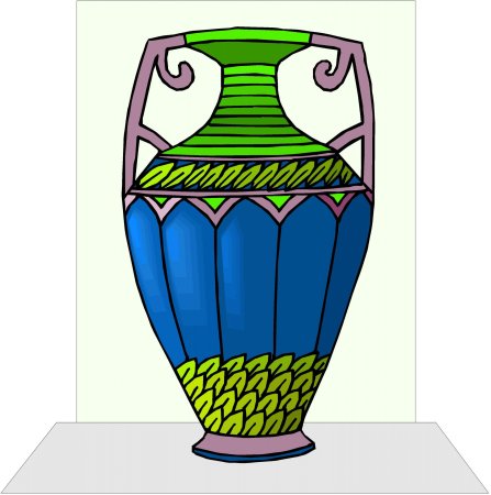 Ваза с рисунком