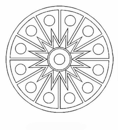 Геометрический орнамент на посуде раскраска