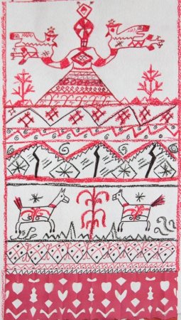 По мотивам народной вышивки