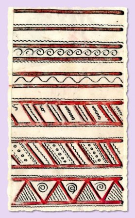 Мезенская роспись знаки земли