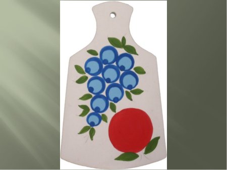 Рисование разделочная доска Городецкая роспись