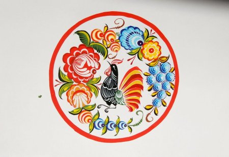 Городецкая роспись разносы