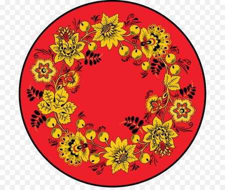 Русский узор в круге