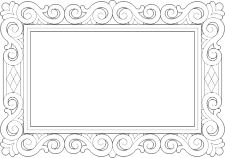 Узорная рамка для картины