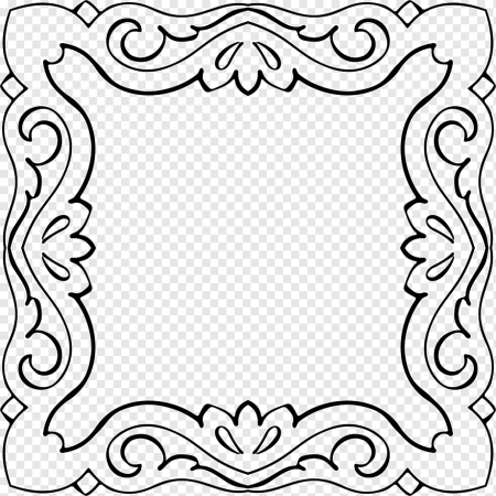 Квадратная Узорная рамка
