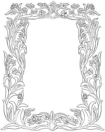 Трафарет рамки для иконы