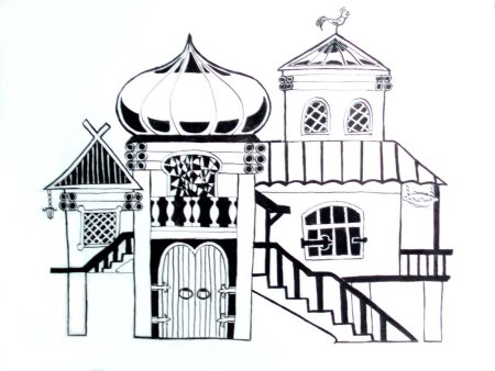 Архитектура рисунки детей