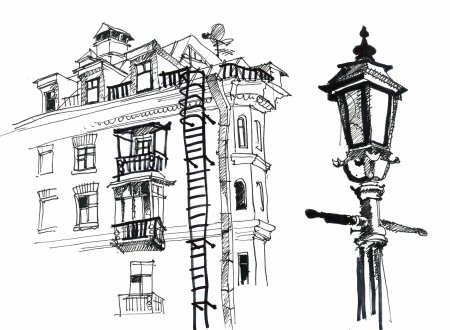 Элементы архитектуры здания рисунок