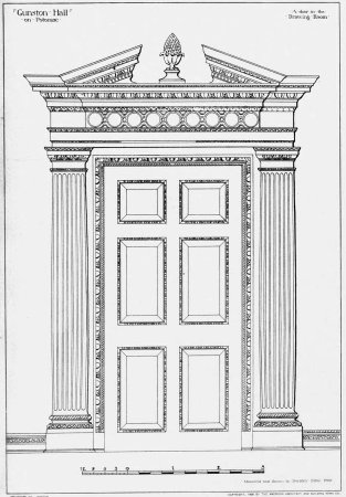 Здание в стиле классицизм рисунок