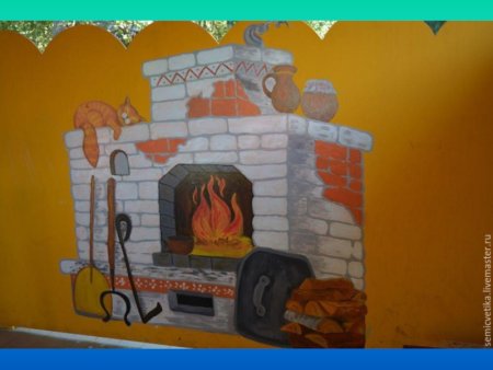 Декорация печка для детского сада