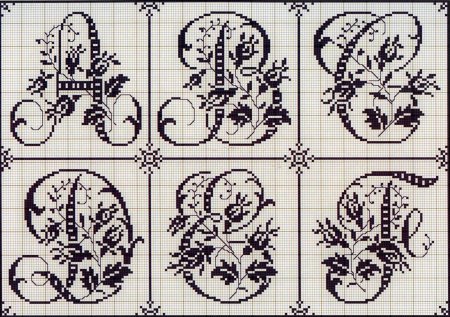 Монохромная вышивка в винтажном стиле