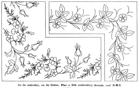 Рисунки на скатерть вышивка