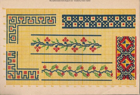 Старинные узоры для вышивки
