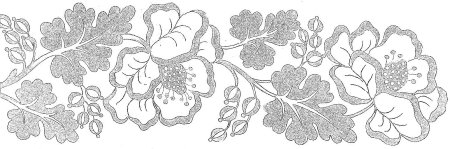 Растительные узоры для вышивки гладью