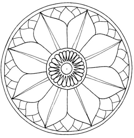 Орнамент в круге легкий