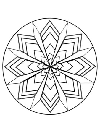 Симметричный узор в круге