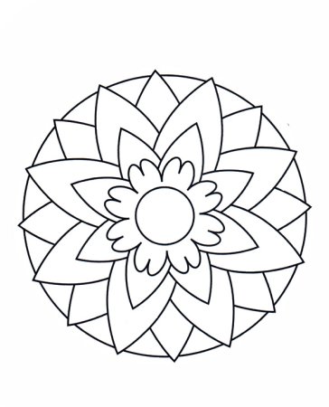 Простые мандалы для детей