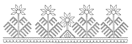 Русский орнамент на полотенце