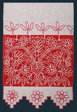 Карельская вышивка тамбурный шов