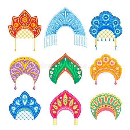 Рисование кокошника