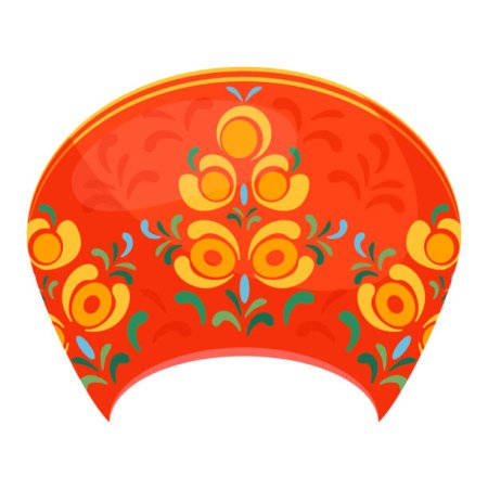 Русский орнамент кокошник царевны