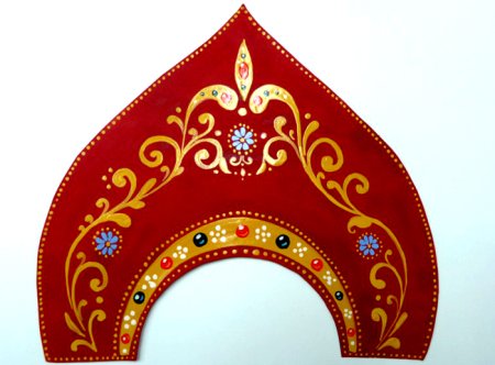 Кокошник Хохлома