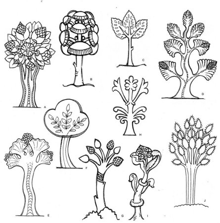 Стилизованные деревья