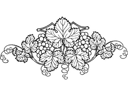 Орнамент лоза винограда